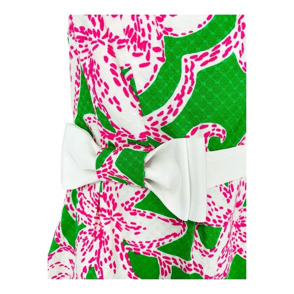 NEW $228 LILLY PULITZER Amberly Twinkle Floral Pink Pattern Strapless Dress Sz 2 - Picture 2 of 16